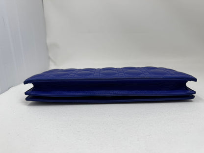 Dior Cannage Blue Shoulder Bag Rovelle Bags