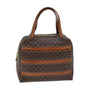 Luxury CELINE Macadam Canvas Hand Bag PVC Brown 73854