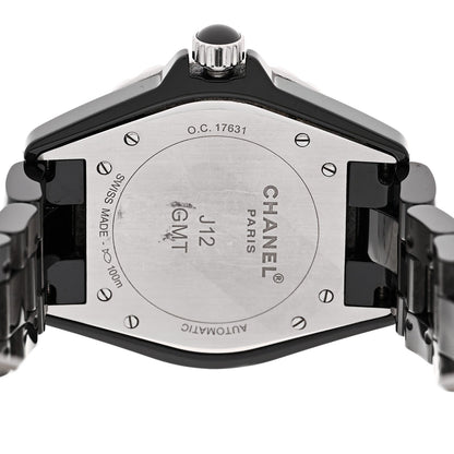 Stainless Steel Ceramic 41mm J12 GMT Automatic Watch Black