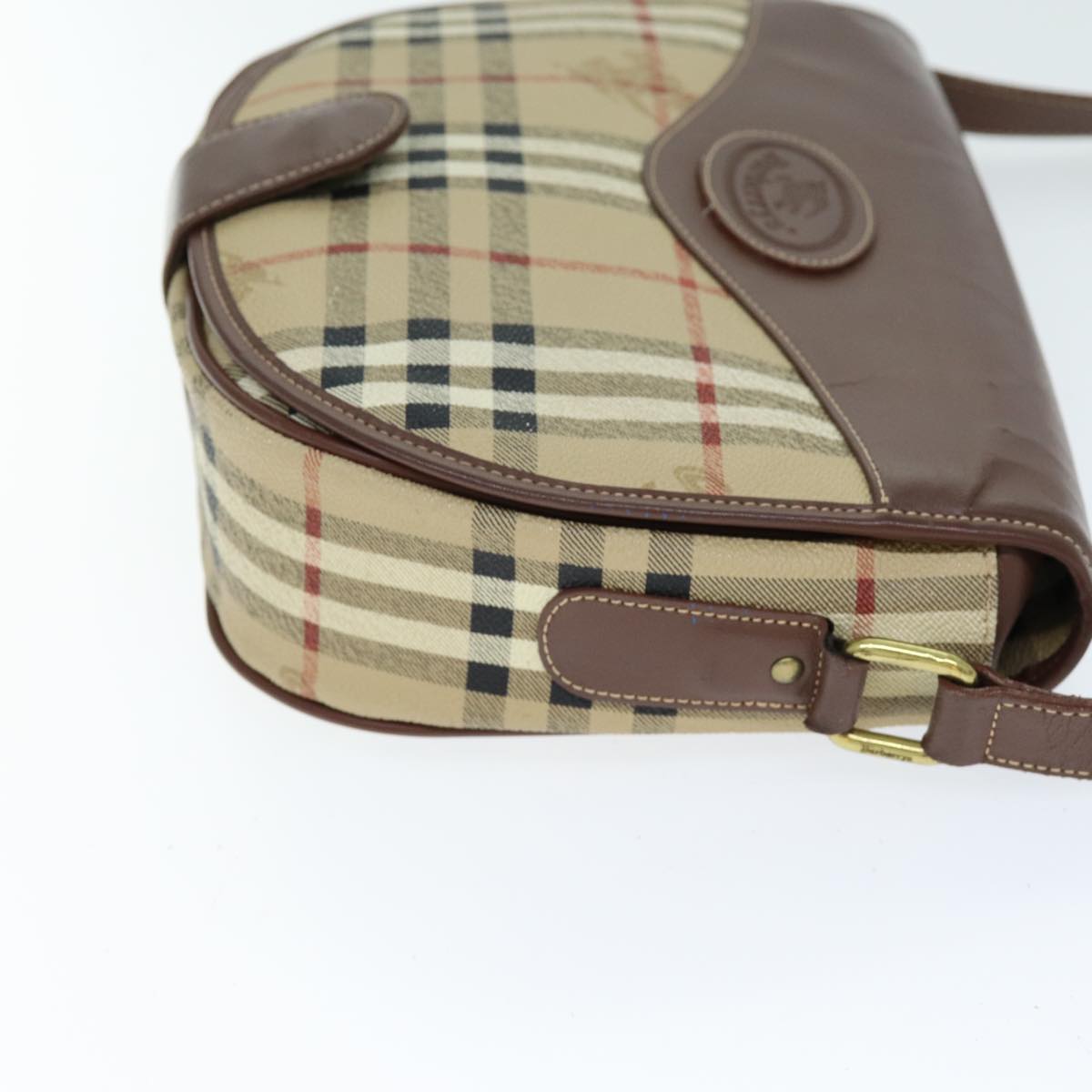 Burberry BURBERRYSs Nova Leather Beige Shoulder Bag Style 3