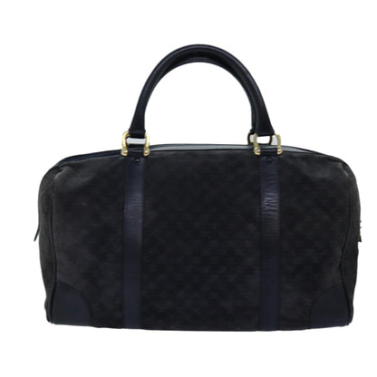 Luxury CELINE Macadam Canvas Boston Bag Black 74547