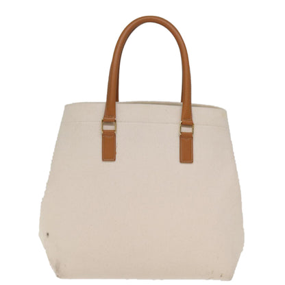 Luxury CELINE Horizontal Cabas Tote Bag Canvas Cream 74667