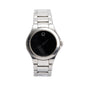 Movado Stainless Steel Museum 28 MM Quartz Watch Black Dial