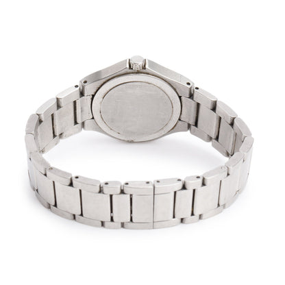 Movado Stainless Steel Museum 28 MM Quartz Watch Black Dial