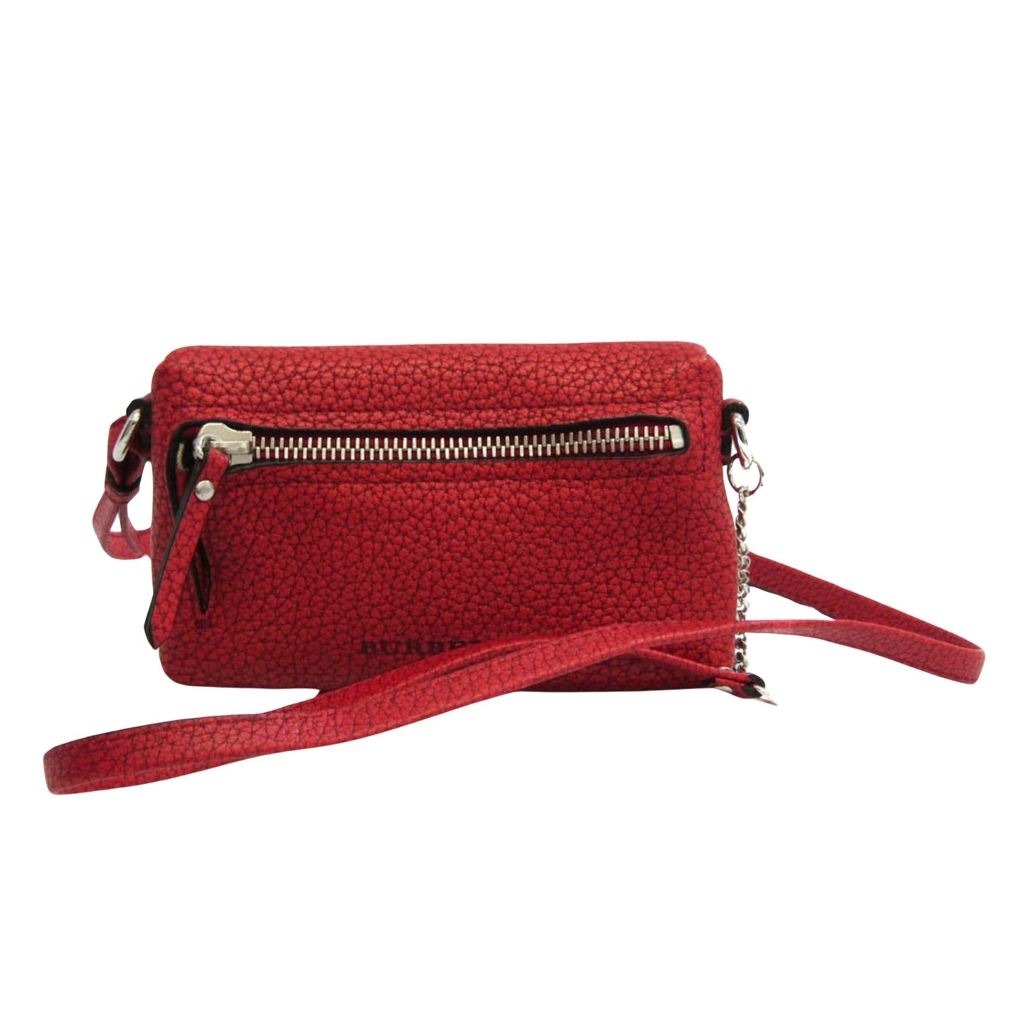 Burberry Brand Leather Red Shoulder Bag Style 4