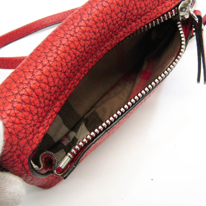 Burberry Brand Leather Red Shoulder Bag Style 4