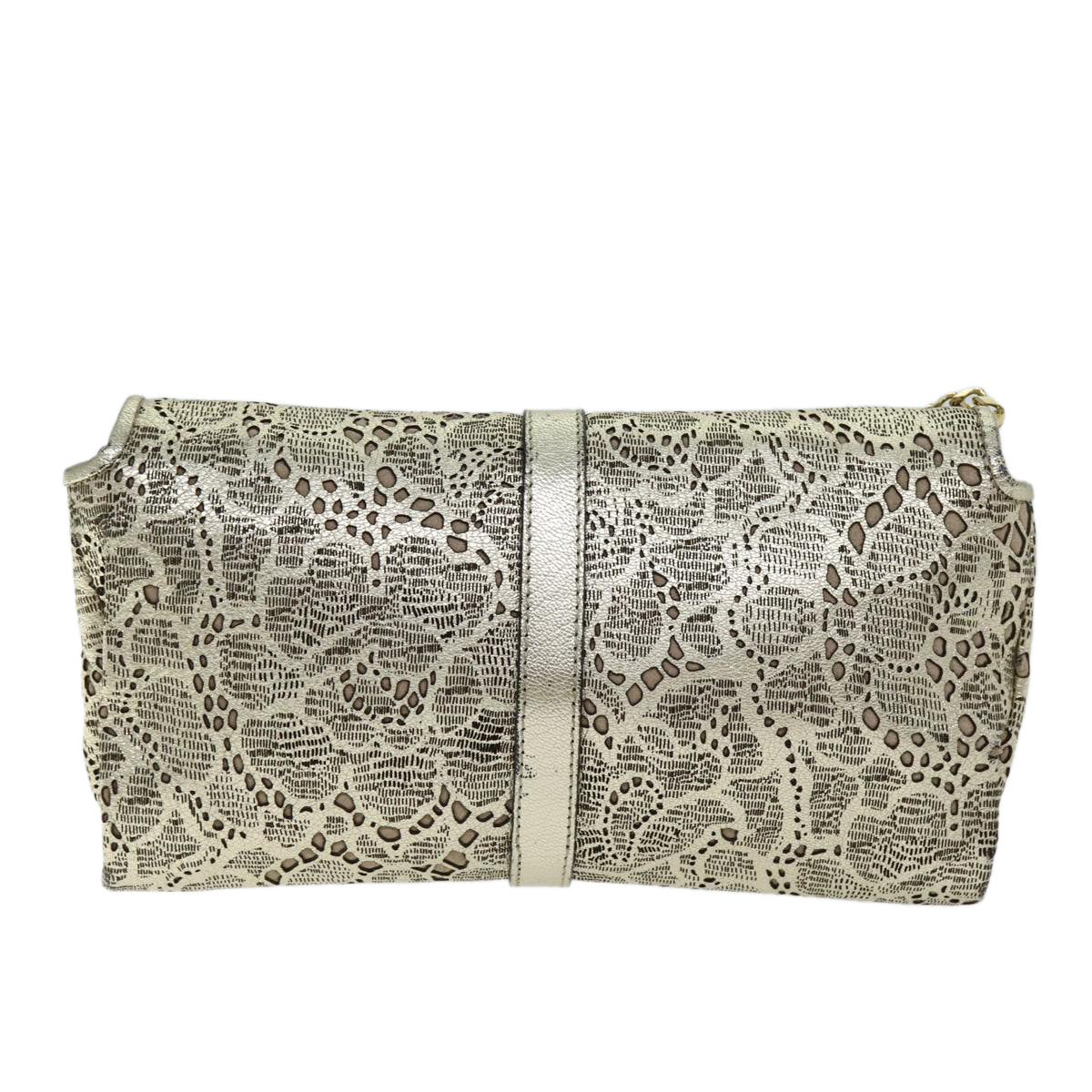 Burberry Chain Auth Leather Gold Shoulder Bag