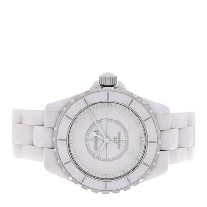 Stainless Steel Ceramic 38mm J12 Phantom Automatic Watch White