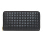 CELINE Long Wallet Purse leather black Zip Around Women(Unisex)