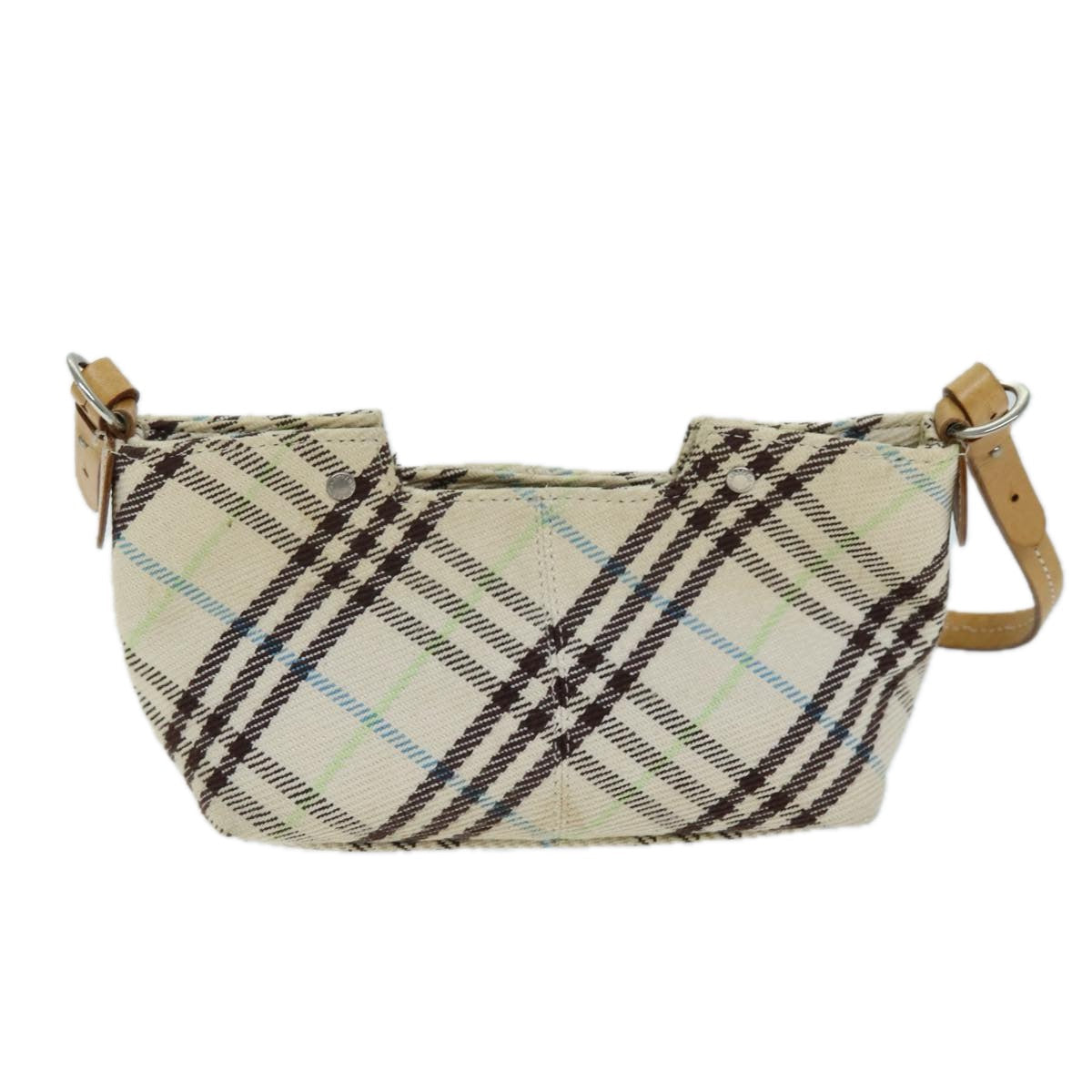 Burberry Nova Label Canvas Beige Shoulder Bag