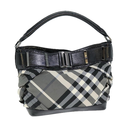 Burberry Nova Auth Nylon Gray Shoulder Bag