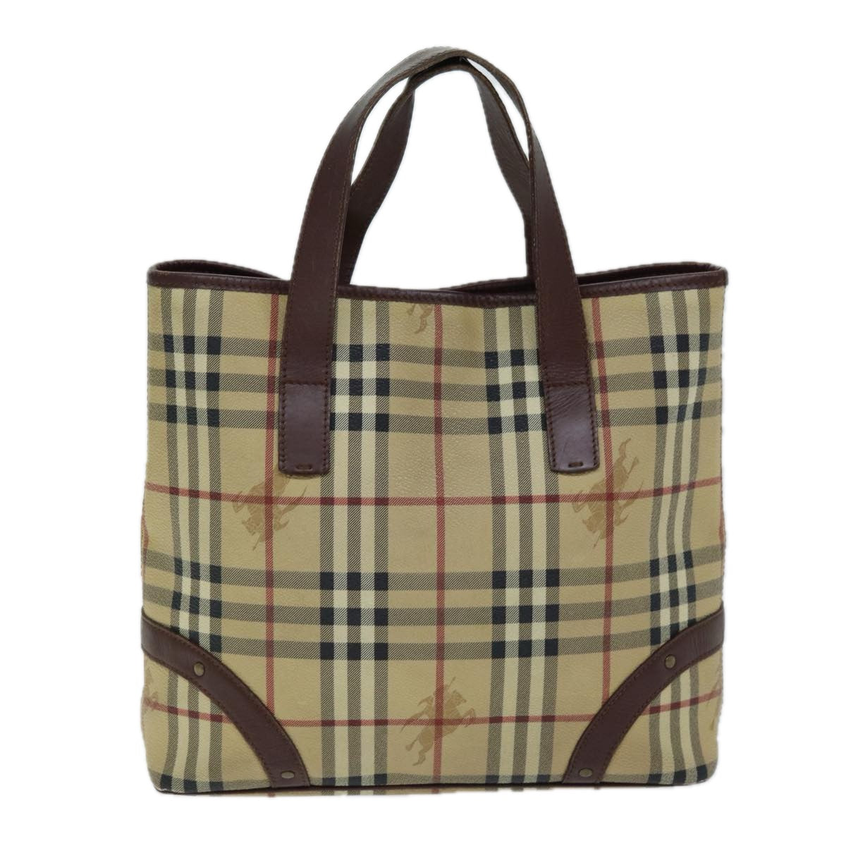 Burberry Nova Auth Leather Beige Handbag Style 3
