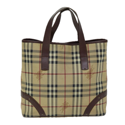 Burberry Nova Auth Leather Beige Handbag Style 3
