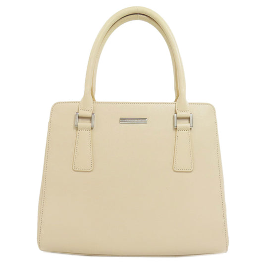 BURBERRY Handbag PVC beige logo Women