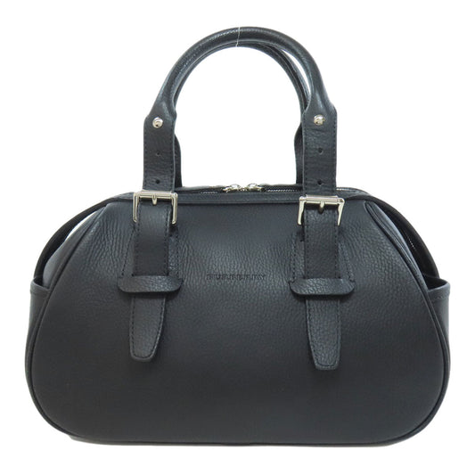 BURBERRY Handbag leather black logo