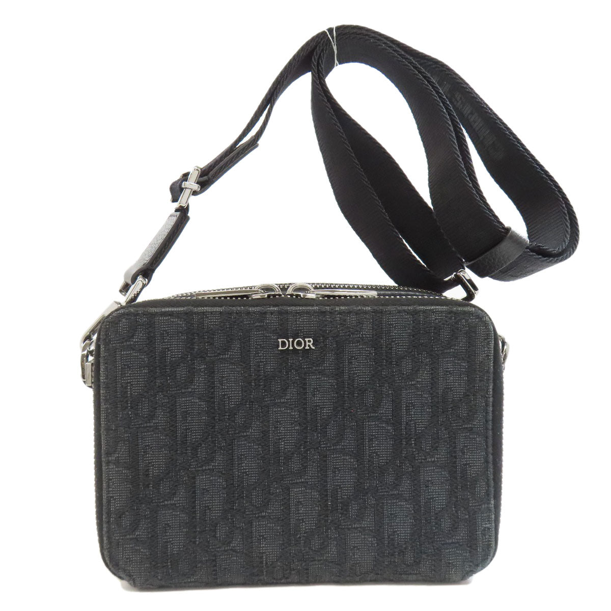 Christian Dior Shoulder Bag canvas black Oblique Women Rovelle Bags
