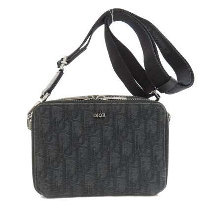Christian Dior Shoulder Bag canvas black Oblique Women Rovelle Bags