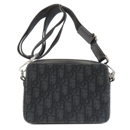Christian Dior Shoulder Bag canvas black Oblique Women Rovelle Bags
