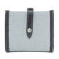 BURBERRY Bifold Wallet canvas blue logo Women