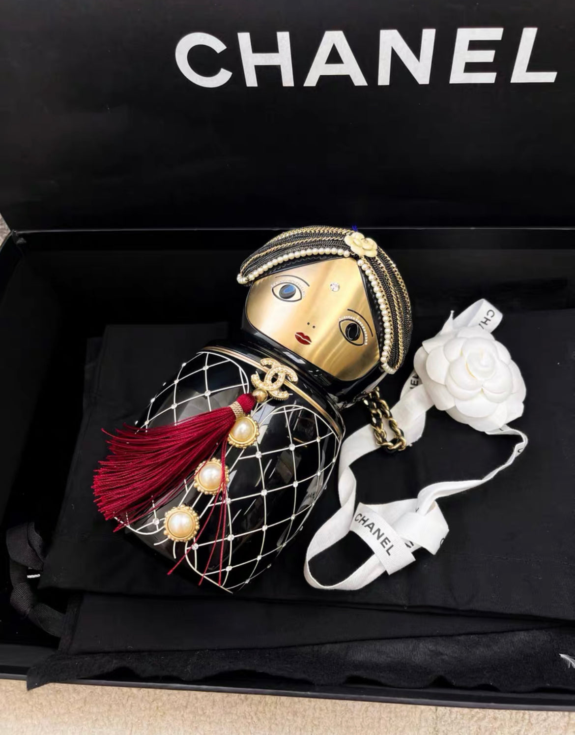 Chanel Luxury Leather Black Clutch Style 2 Rovelle Bags