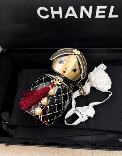 Chanel Luxury Leather Black Clutch Style 2 Rovelle Bags