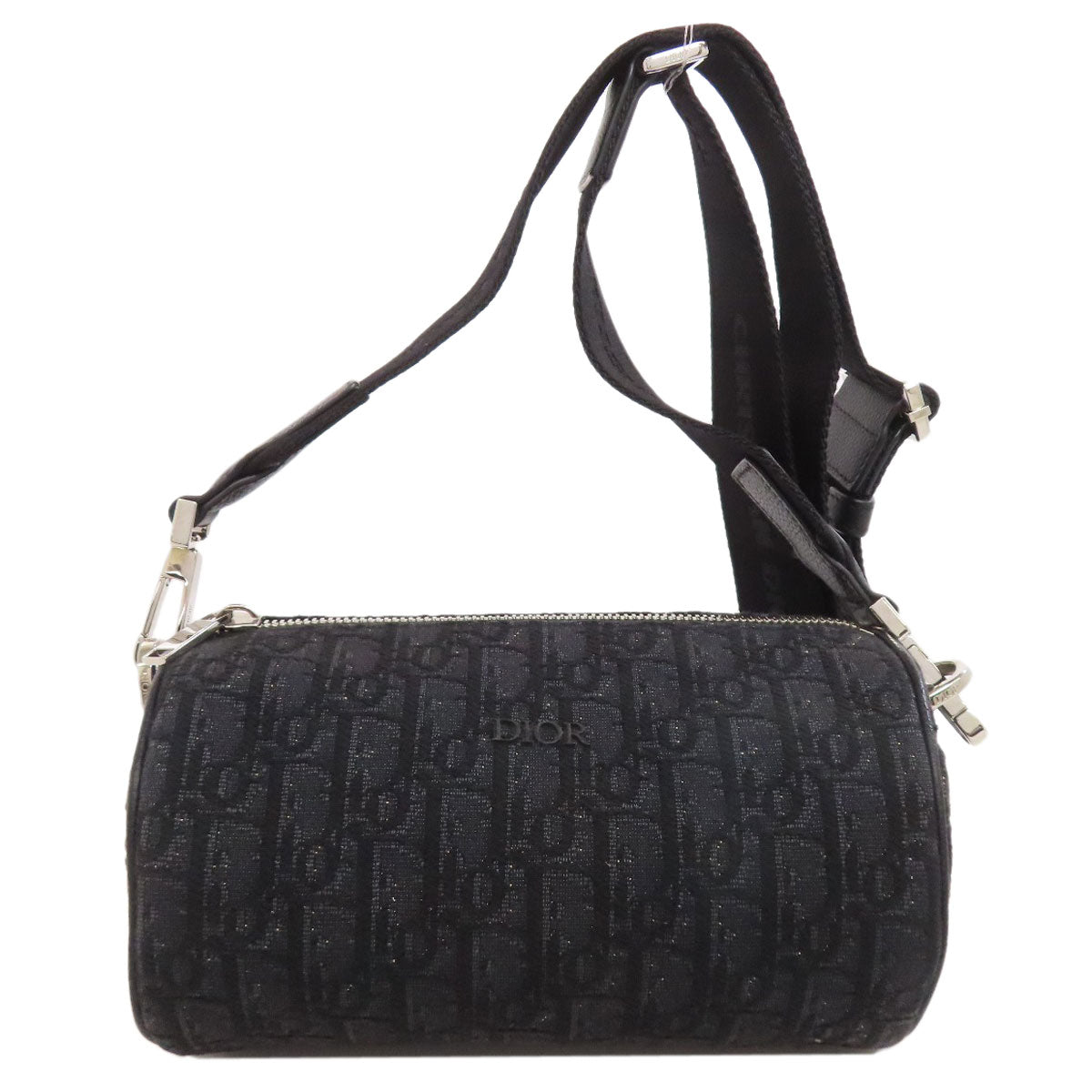 Christian Dior Shoulder Bag canvas black Oblique Women Rovelle Bags