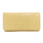 CELINE Long Wallet Purse leather beige logo Women