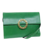 Luxury CELINE Shoulder Bag Leather Green 75227A