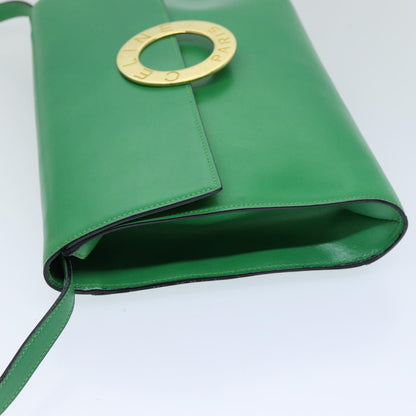 Luxury CELINE Shoulder Bag Leather Green 75227A