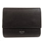 CELINE Bifold Wallet Calfskin black logo Women