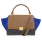 CELINE Handbag Calfskin Brown Trapeze 2WAY