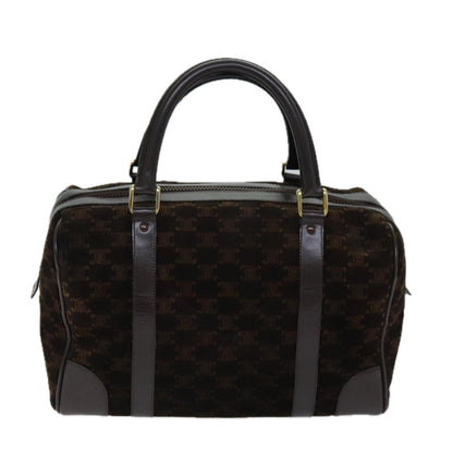 Luxury CELINE Macadam Canvas Hand Bag Brown 75324