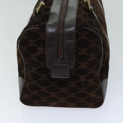 Luxury CELINE Macadam Canvas Hand Bag Brown 75324