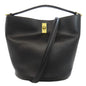 CELINE Handbag leather black 16 2WAY Women