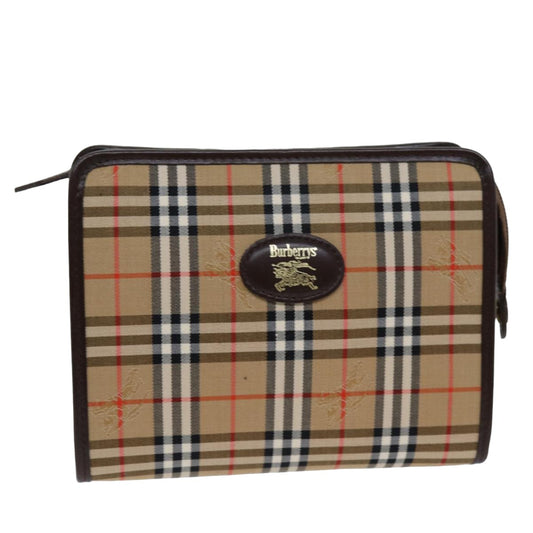 Burberry BURBERRYSs Nova Canvas Beige Clutch Bag Style 2