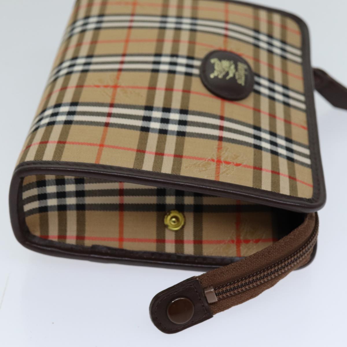 Burberry BURBERRYSs Nova Canvas Beige Clutch Bag Style 2