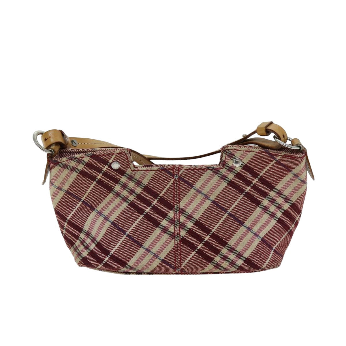 Burberry Nova Label Canvas Red Shoulder Bag