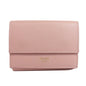 CELINE Bifold Wallet leather pink Tri-fold wallet