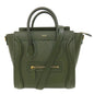 CELINE Handbag Calfskin green Luggage nano 2 WAY