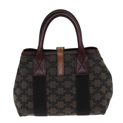 Luxury CELINE Triomphe Canvas Hand Bag Brown 75616