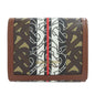 BURBERRY Bifold Wallet PVC Brown logo Women