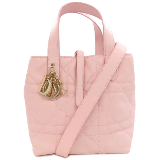 Christian Dior Handbag Calfskin pink Toujour 2WAY Women Rovelle Bags