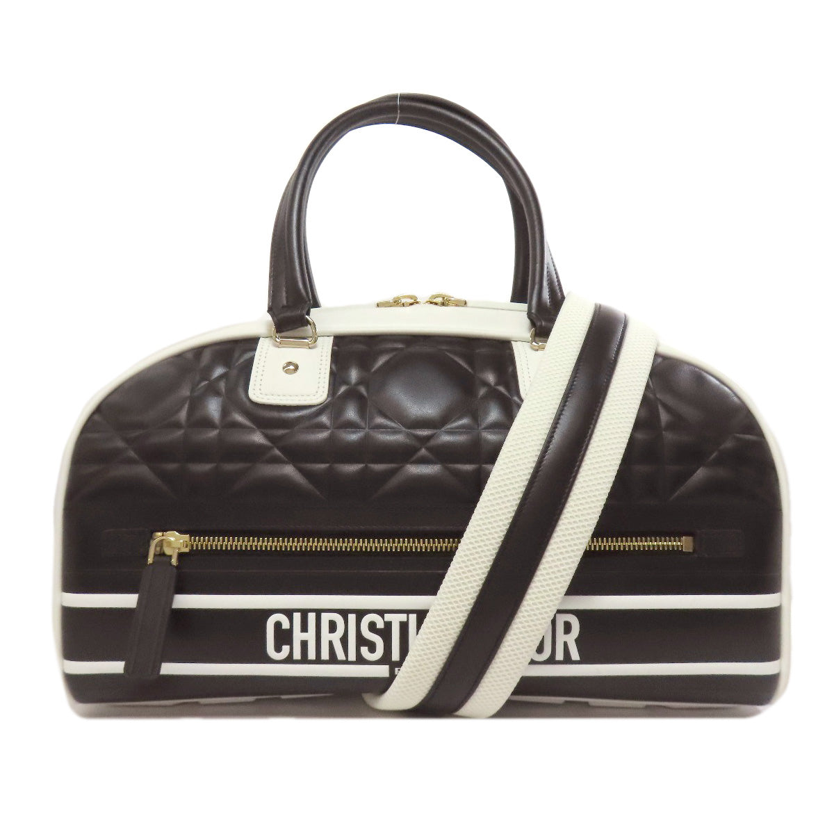 Christian Dior Handbag Calfskin black Bowling bag Rovelle Bags