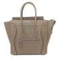 CELINE Tote Bag leather Brown Luggage micro