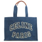 CELINE Tote Bag denim blue logo