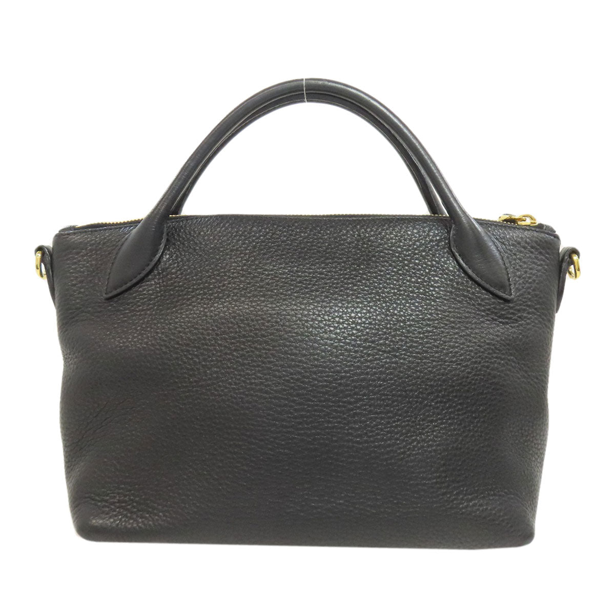 Prada Handbag Calfskin Black 2Way Rovelle Bags