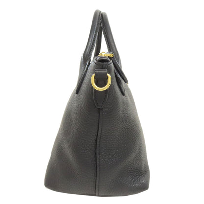 Prada Handbag Calfskin Black 2Way Rovelle Bags