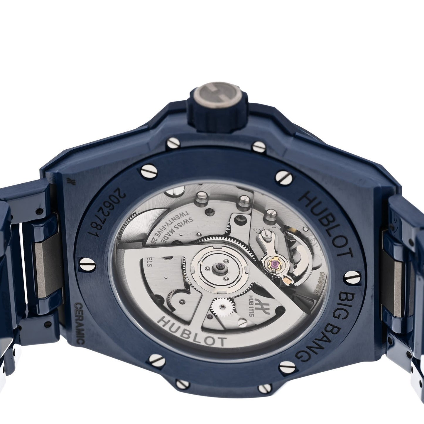 Ceramic 38mm Big Bang Integrated Time Only Automatic Watch Blue 457.EX.7170.EX