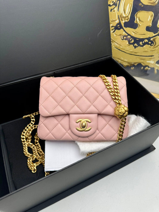 Chanel Pink Luxury Handbag Rovelle Bags