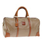 Luxury CELINE Macadam Canvas Boston Bag Beige 76023